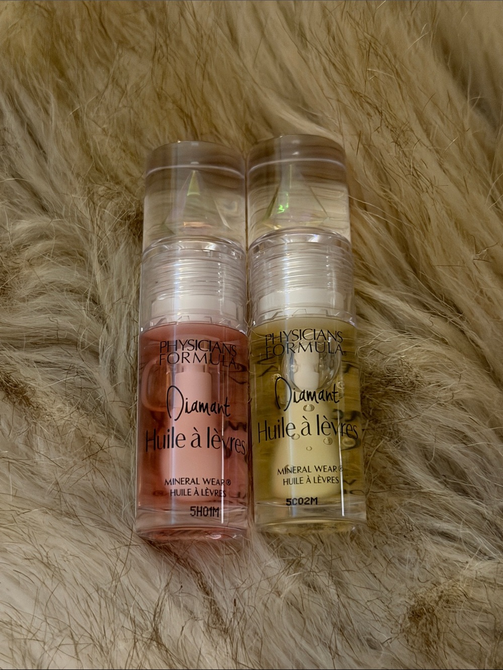 Physicians Formula Diamant Lip Oils Duo — Pink Tint & Golden Clear SEALED NEW